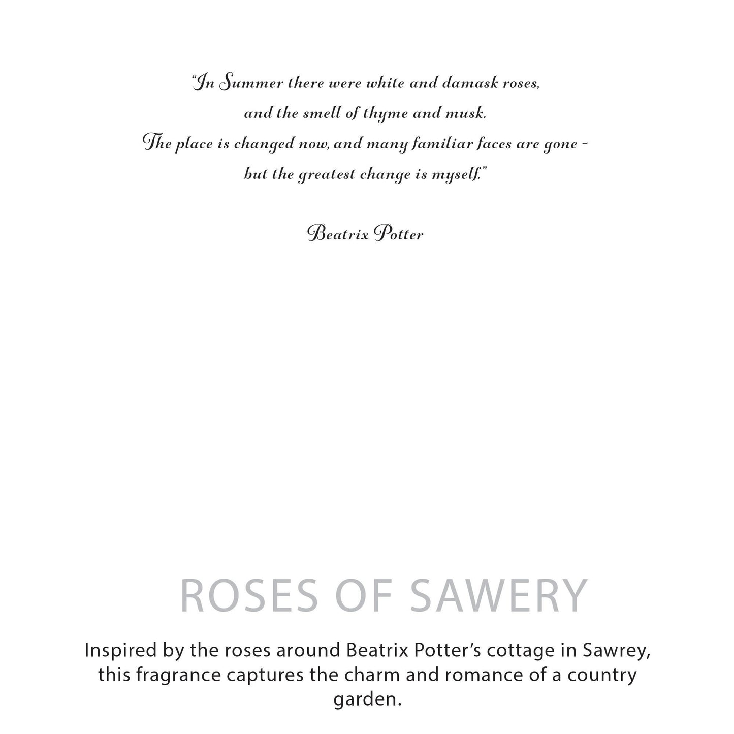 Vela de cera de soja botánica Agnes + Cat - Roses of Sawrey