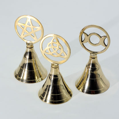 Campana de latón para altar - Pentagrama